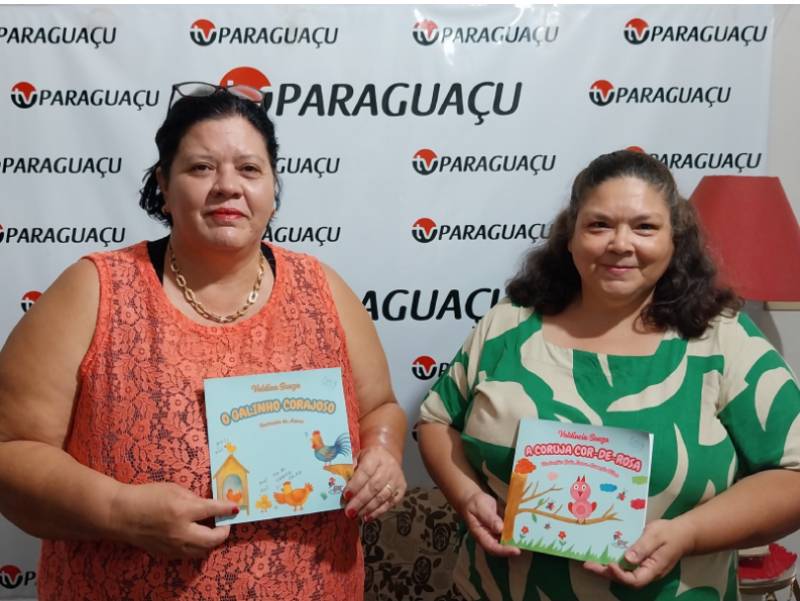 Escritoras paraguaçuenses Valdina e Valdineia lançam livros infantis nesta sexta-feira, dia 19