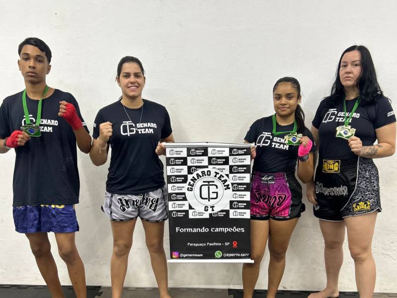 Atletas de Paraguaçu faturam medalhas no Campeonato Brasileiro de Kickboxing, em Assis
