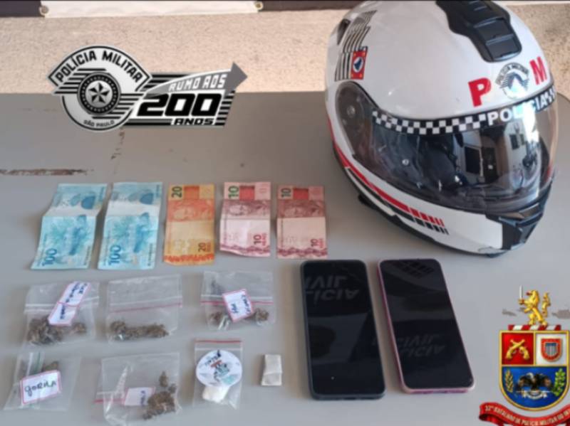 PM prende homem por tráfico de drogas e moto adulterada em Assis